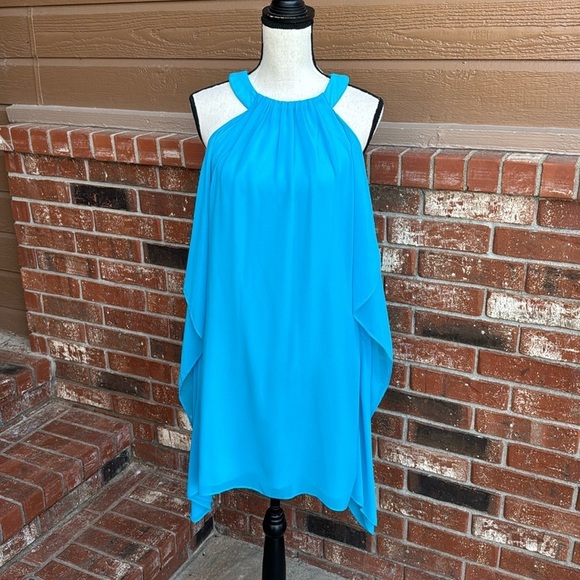 Badgley Mischka for Cache Women's Size 4 Blue Evening Gown - Picture 1 of 9